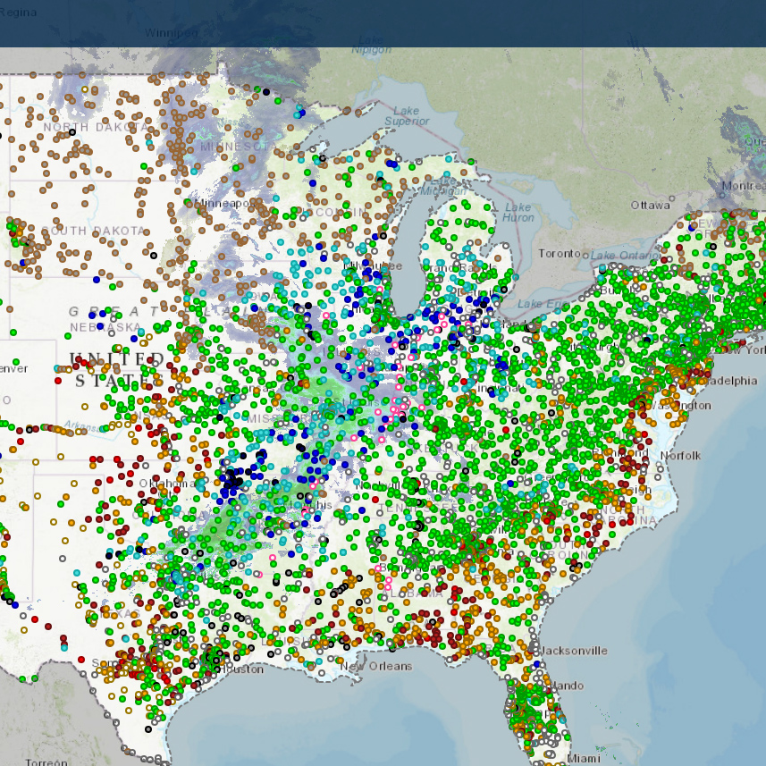 USGS National Water Dashboard ~ Paddle It!